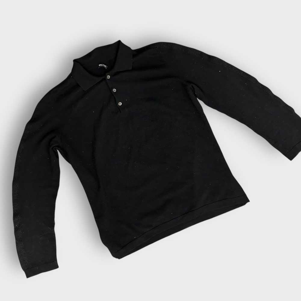 Miu Miu Unisex Long Sleeve Black Polo/Henley Top … - image 8