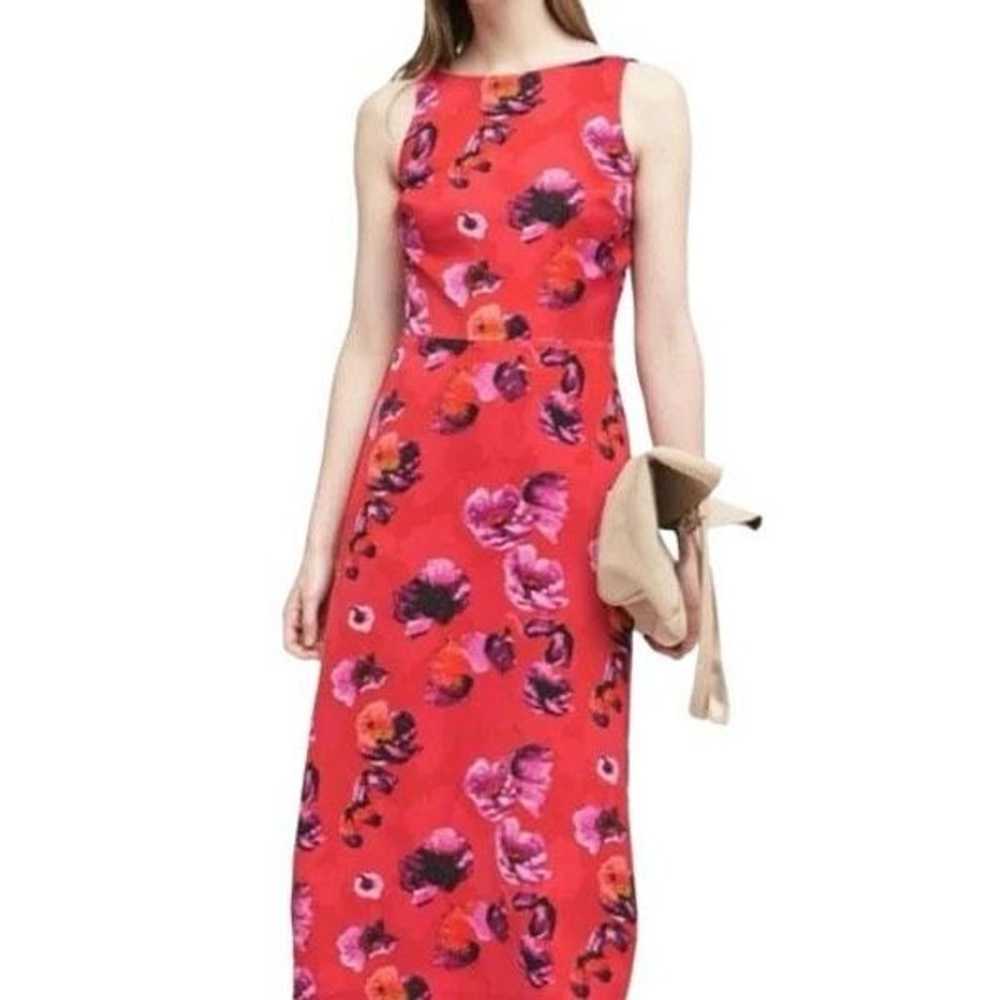 Banana Republic 6 High Neck Sheath Midi Dress Bri… - image 3