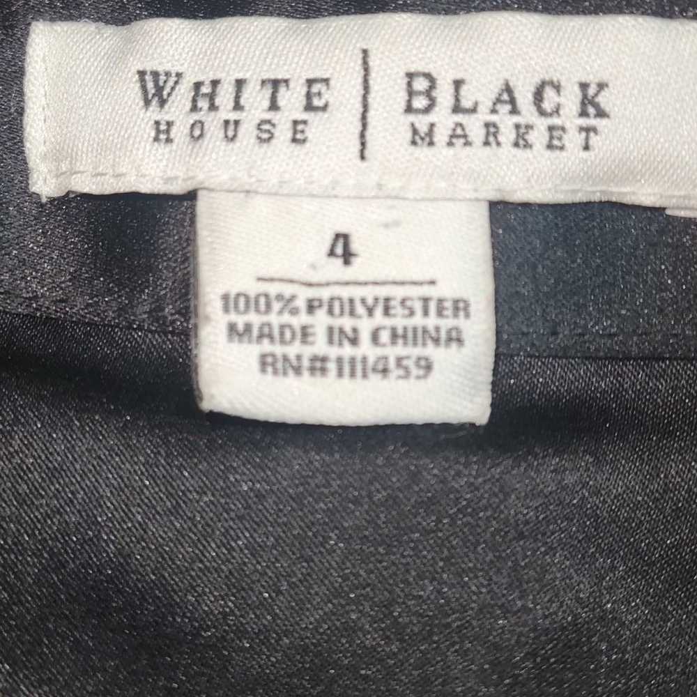 White House Black Market Strapless Black Dress Wi… - image 5