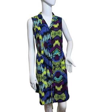 Women's Apt. 9 Blue and Purple Dress Size 4