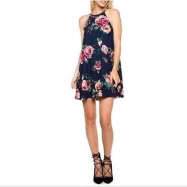 NWOT Everly Navy and Floral Sundress