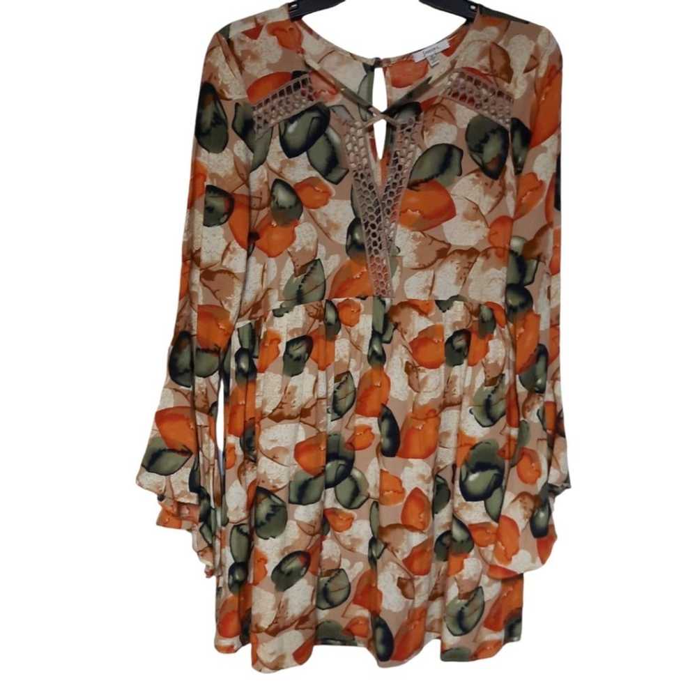 Jodifl Long Sleeves Tunic Dress Size Medium - image 2