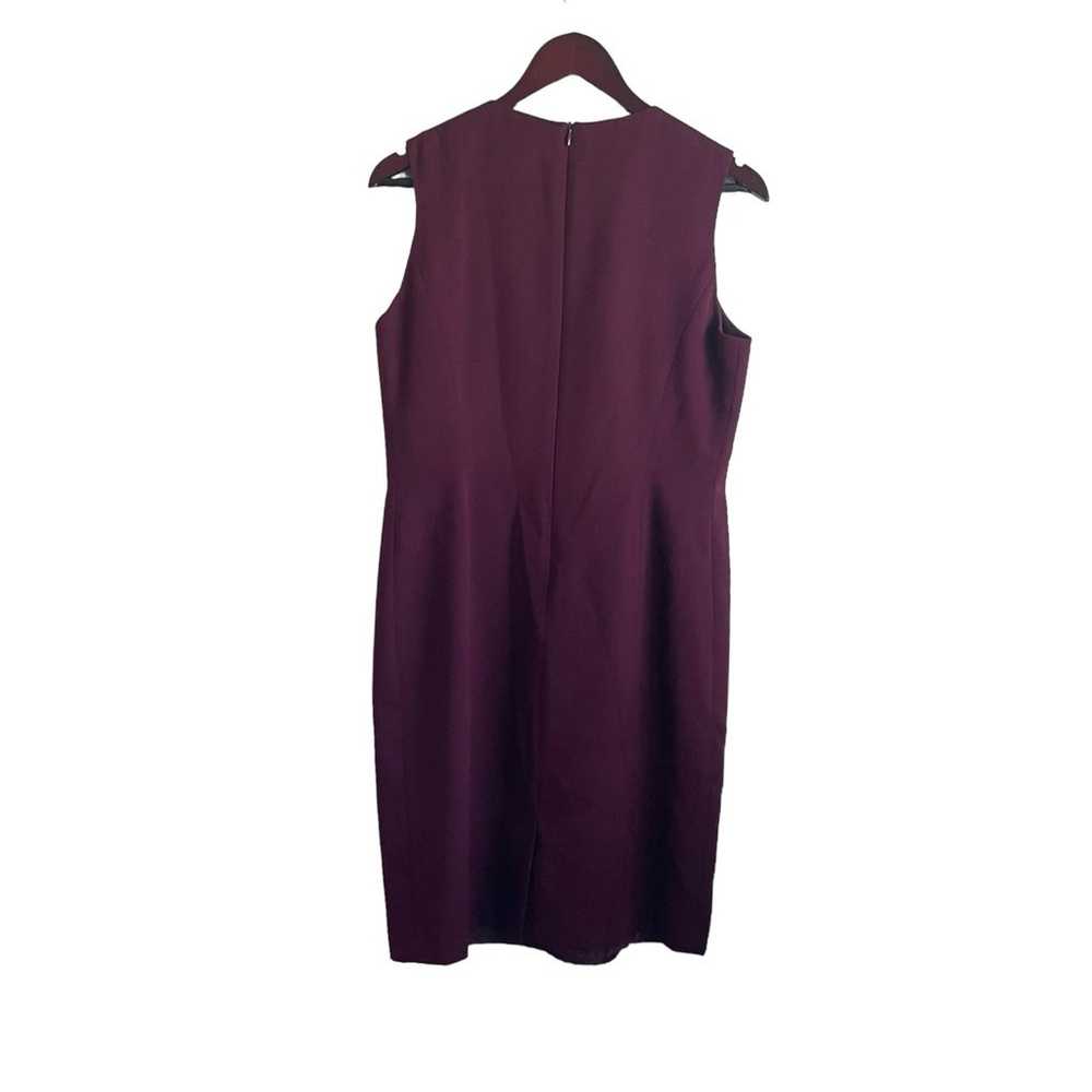 Harve Bernard Women Sheath Wool Dress 10 Maroon S… - image 3