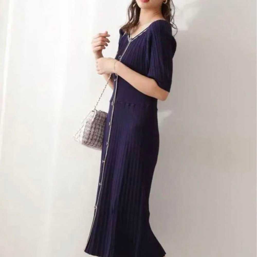 Proportion Ribbed Knit Dress - image 2