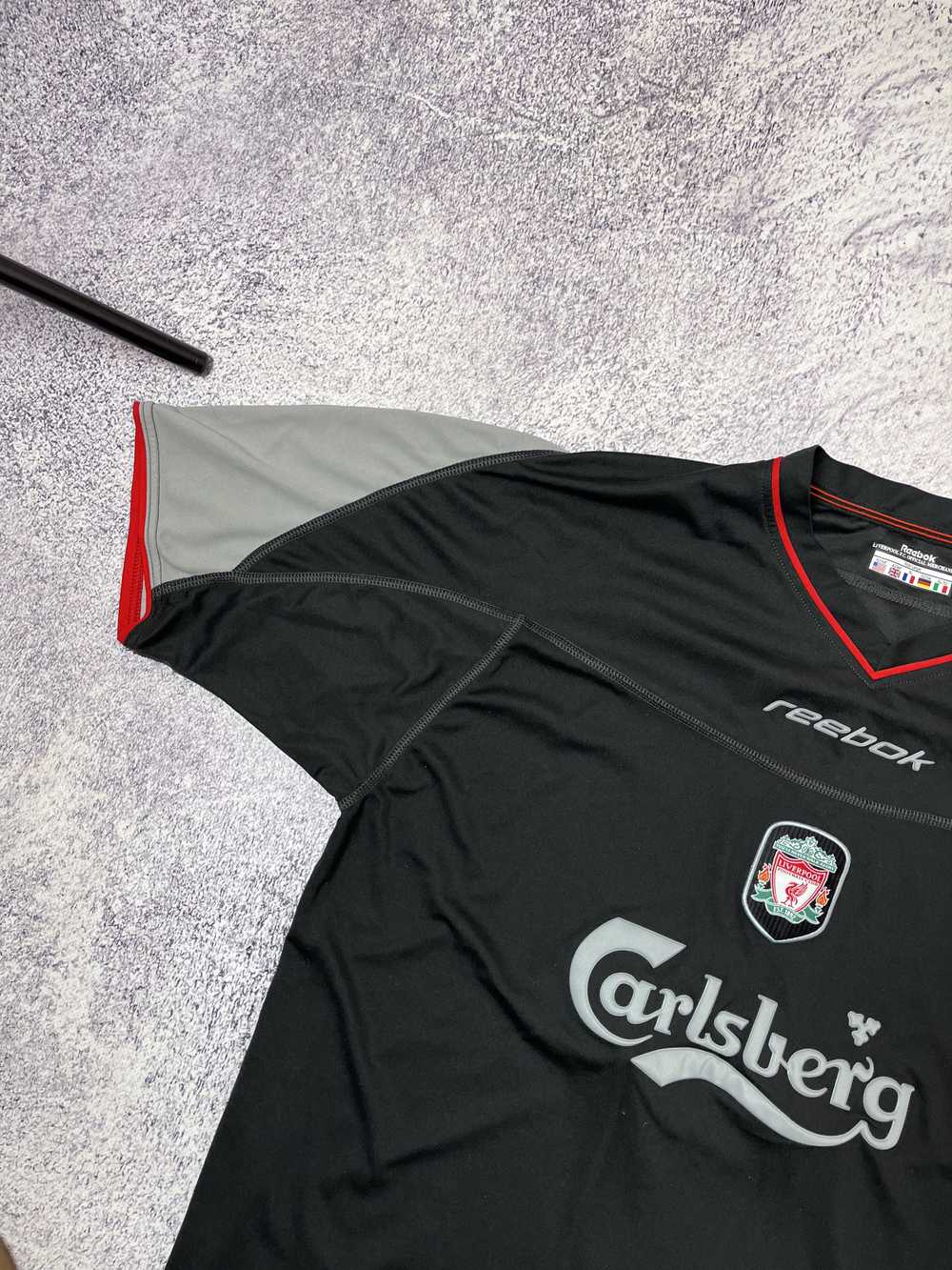 Liverpool × Reebok × Soccer Jersey Vintage t-shir… - image 5