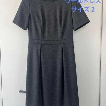 【Excellent Condition】 UNTITLED Wool Dress 2 Knee-L