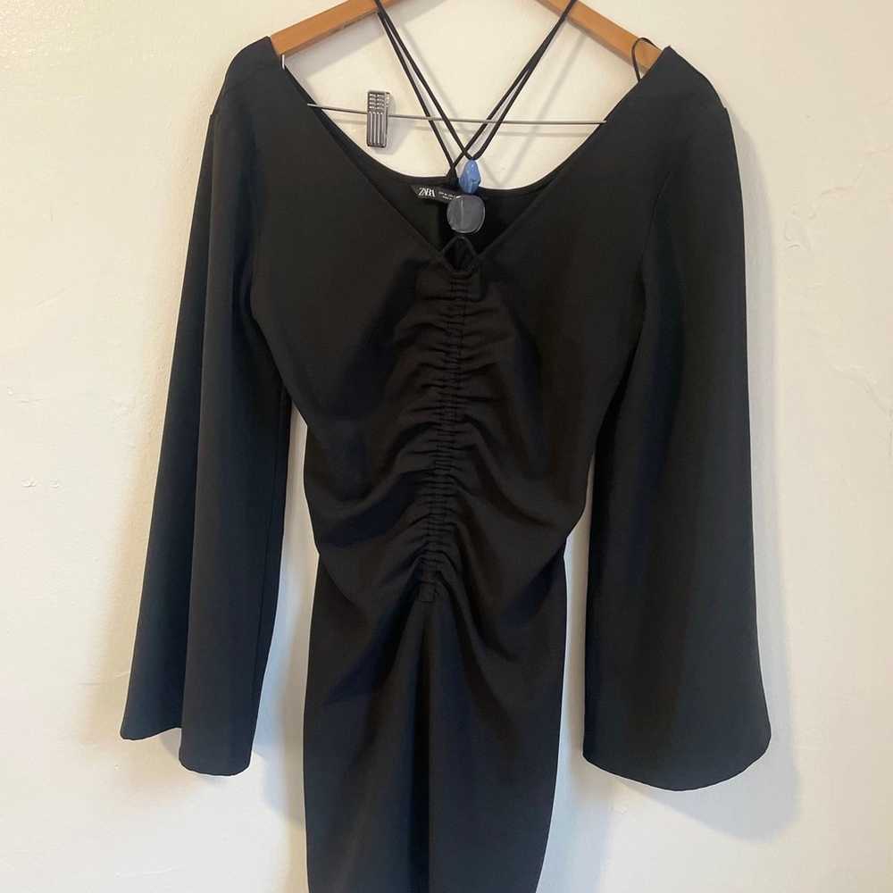 NWOT Zara’s Black Ruffle Mini Dress | size M NWOT… - image 1