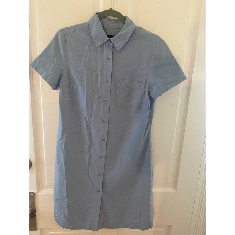 Charter Club Size 8 Blue Shirt Dress - image 1