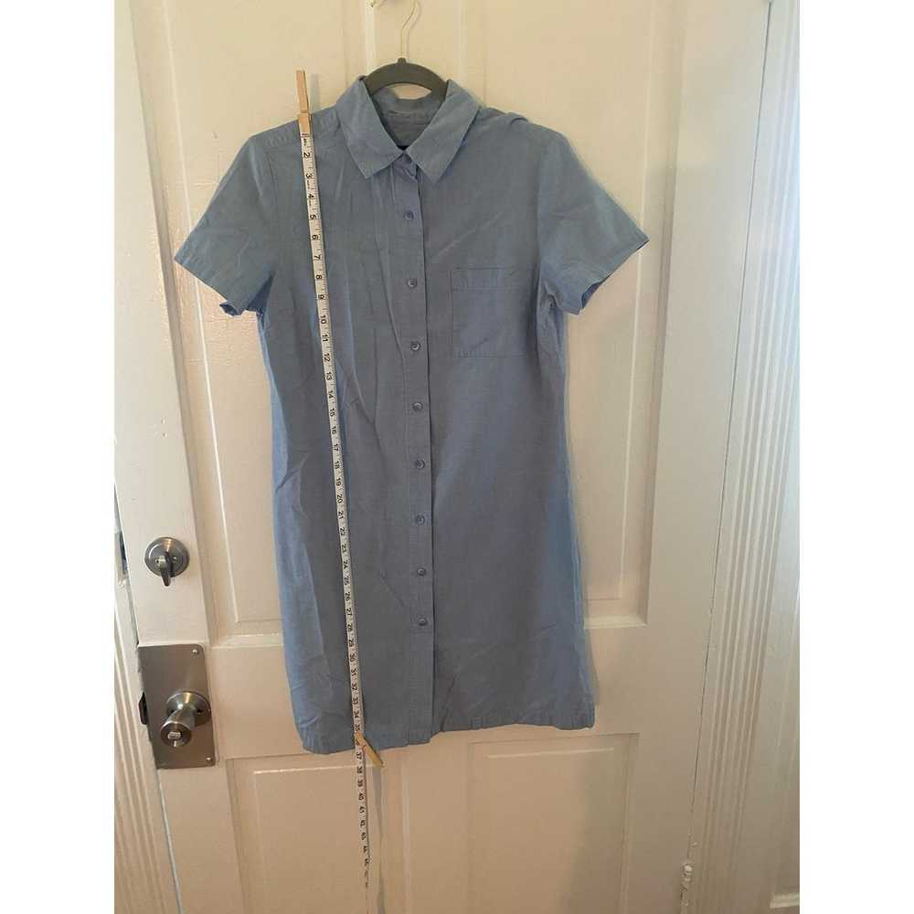 Charter Club Size 8 Blue Shirt Dress - image 3