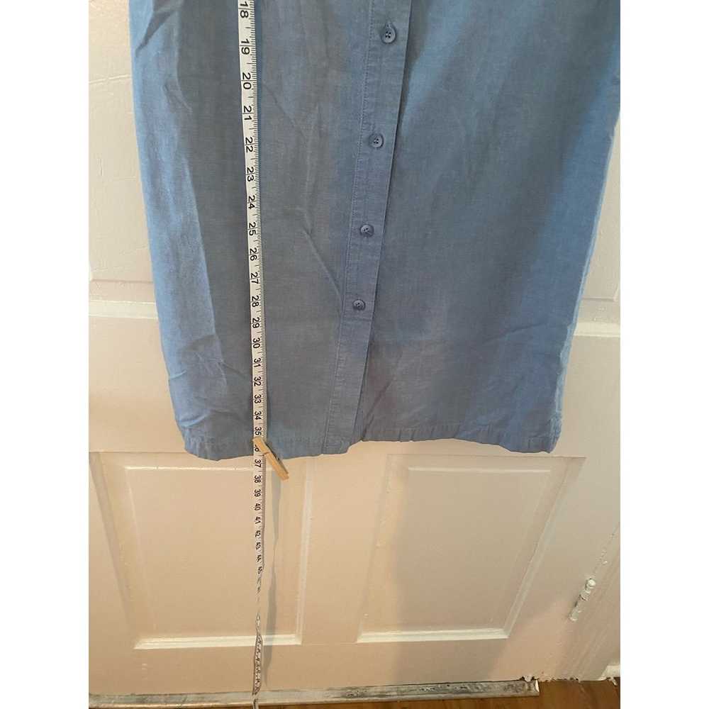 Charter Club Size 8 Blue Shirt Dress - image 4