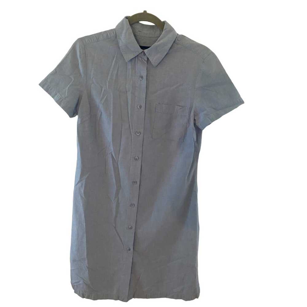 Charter Club Size 8 Blue Shirt Dress - image 8