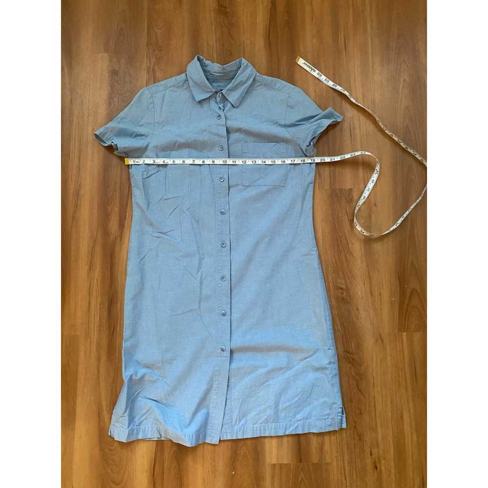 Charter Club Size 8 Blue Shirt Dress - image 9