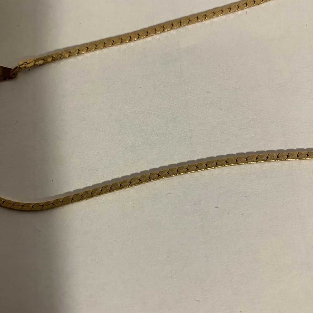 Gold Plated 17-Inch Chain Necklace - Vintage - image 3