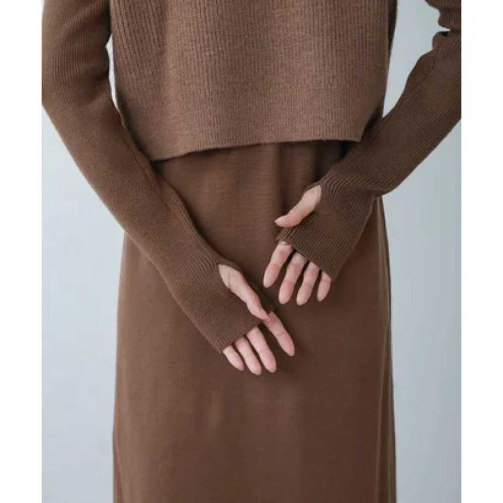 Bab Double Zip Knit Vest + Dress Set (MOCHA) - image 3