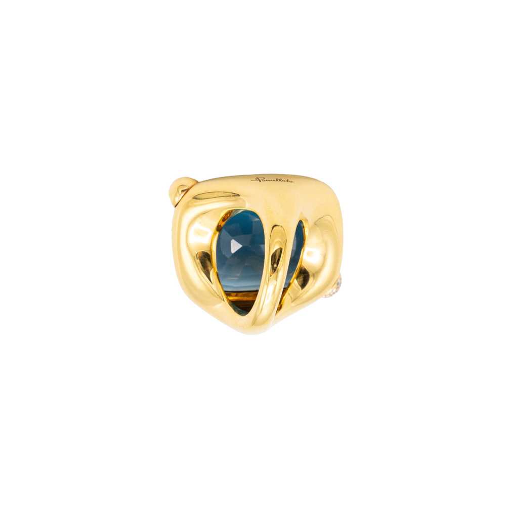 Pomellato 'Ritratto' London Blue Topaz Ring - '10s - image 10