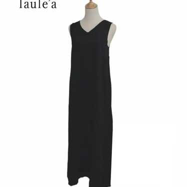 Laulèa Linen Blend Sleeveless A-Line Long Dress - image 1