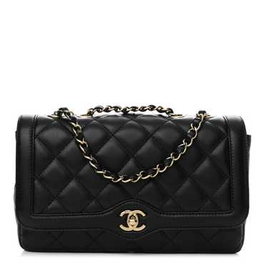 CHANEL Lambskin Quilted Small Flap Bag Black