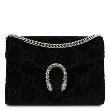 GUCCI Velvet GG Monogram Mini Dionysus Chain Wall… - image 1