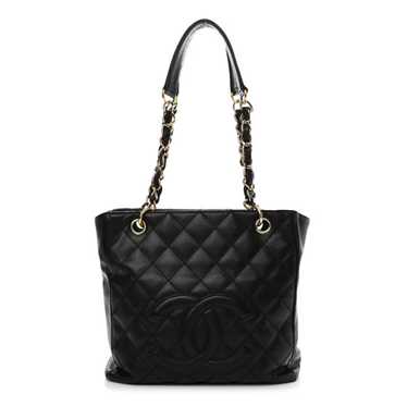 CHANEL Caviar Quilted Petit Shopping Tote PST Blac