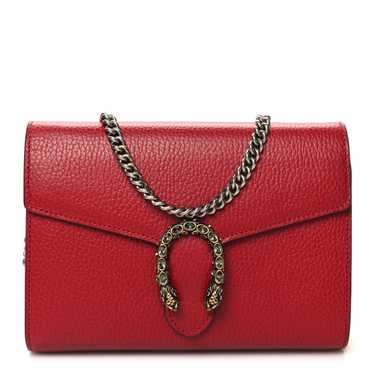 GUCCI Calfskin Mini Dionysus Chain Wallet Hibiscu… - image 1