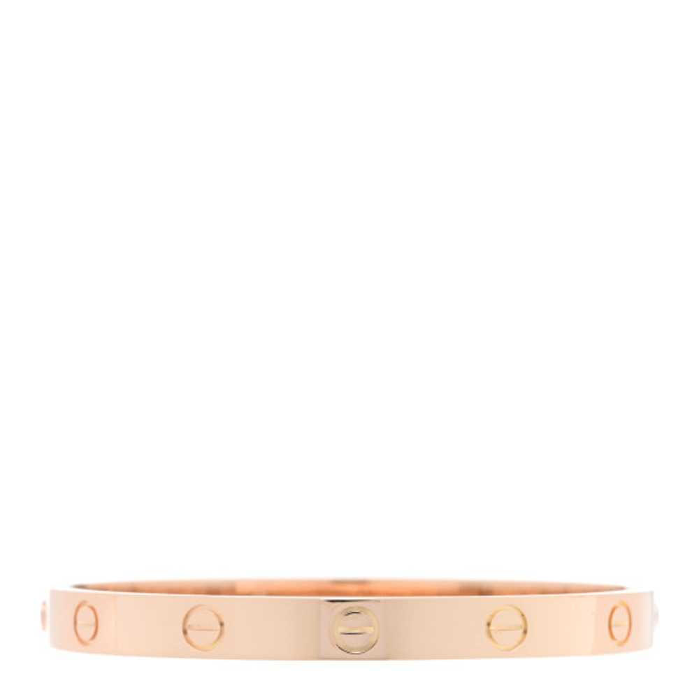 CARTIER 18K Pink Gold LOVE Bracelet 17 - image 1