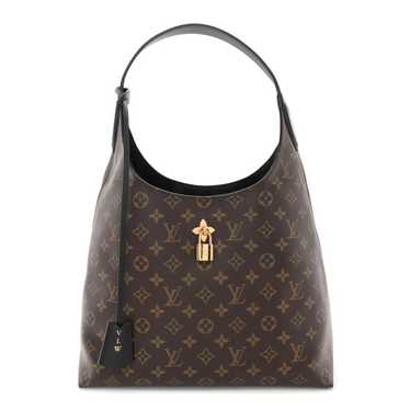 LOUIS VUITTON Monogram Flower Hobo Black - image 1