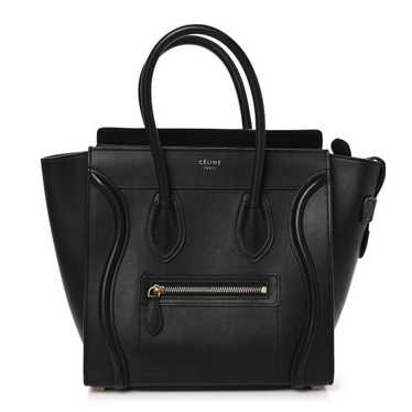 CELINE Smooth Calfskin Micro Luggage Black