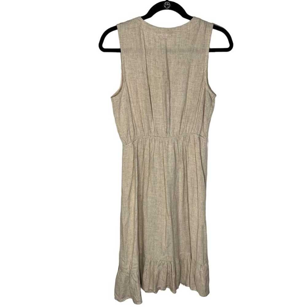 Monteau Women's Beige Sleeveless Ruffled Hem Midi… - image 2