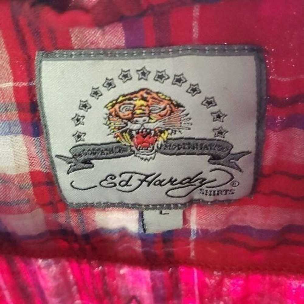 Ed Hardy Ed Hardy Embroidered Skull & Eightball R… - image 4