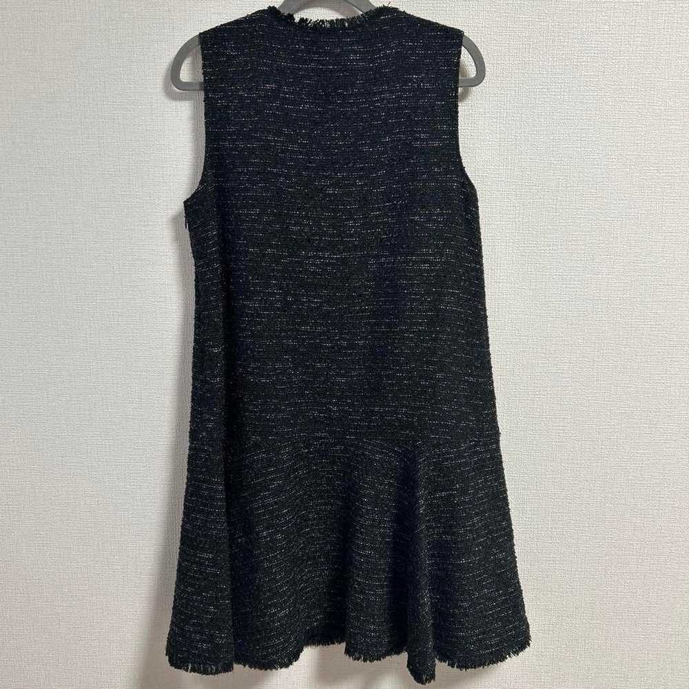 NATURAL BEAUTY BASIC Tweed Sleeveless Dress Black… - image 3