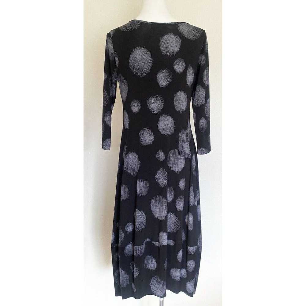 Comfy USA Black Polka Dot Half Sleeves Dress Ball… - image 2