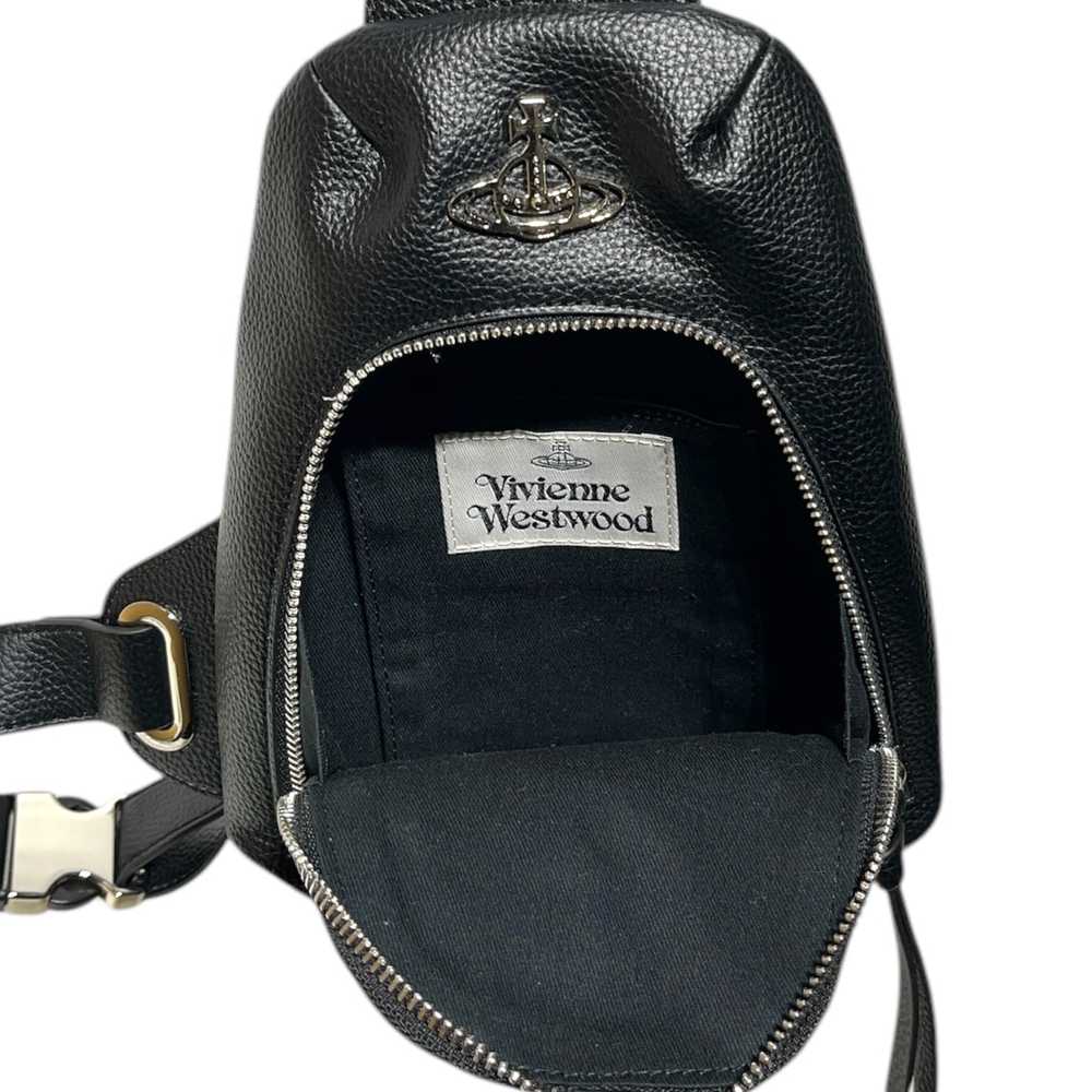 Vivienne Westwood/Cross Body Bag/Leather/BLK/ORB … - image 4