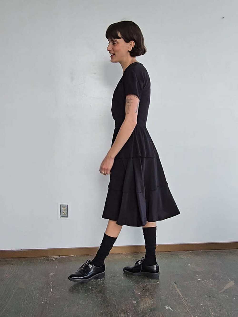 Miu Miu Tiered Dress - Black - image 3