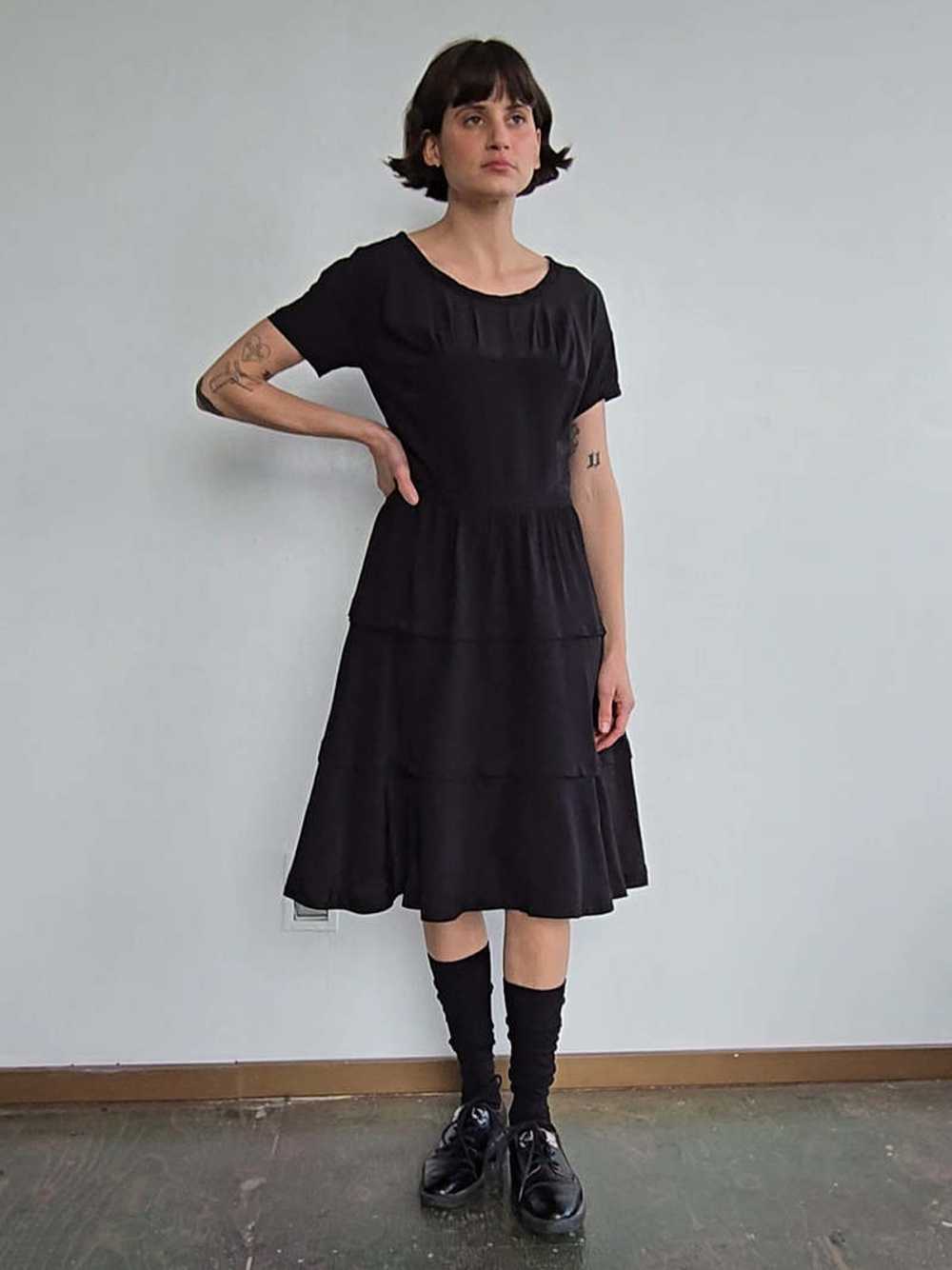 Miu Miu Tiered Dress - Black - image 5