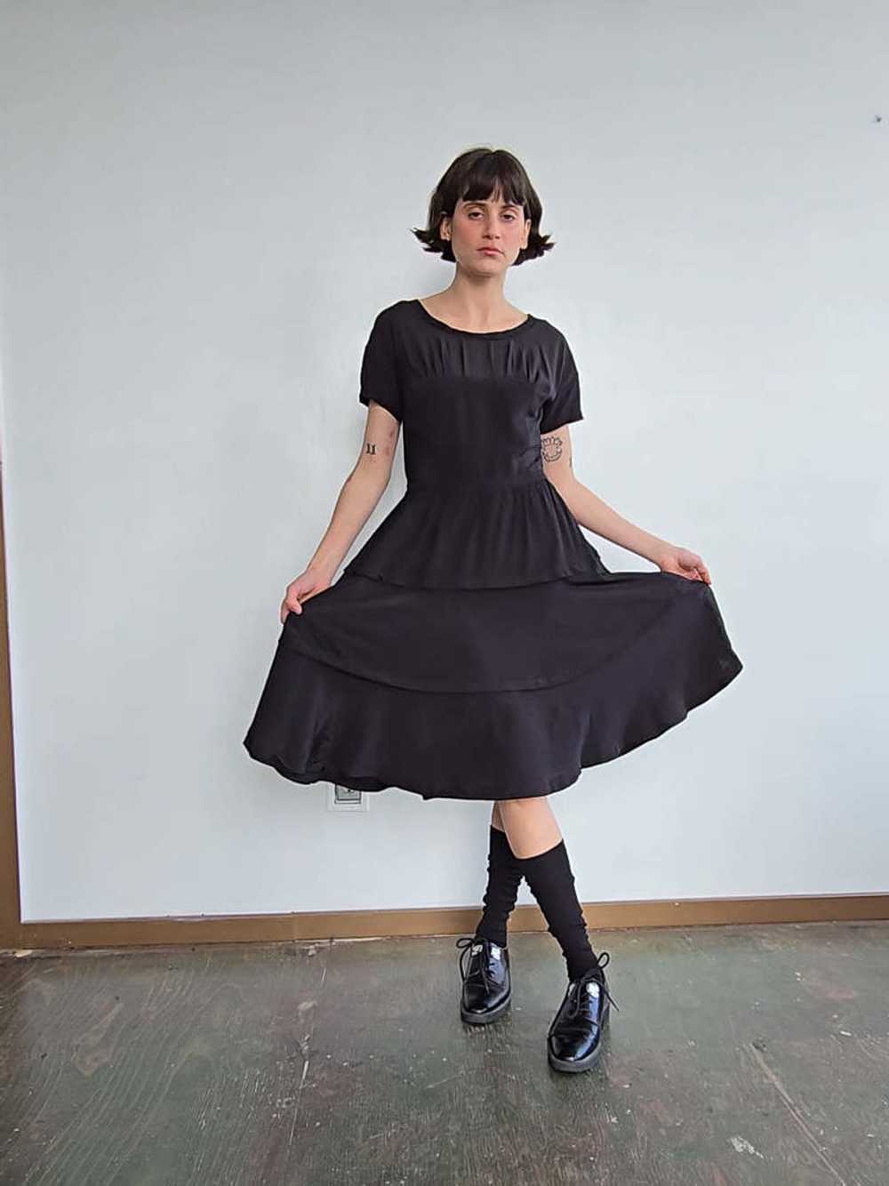 Miu Miu Tiered Dress - Black - image 7