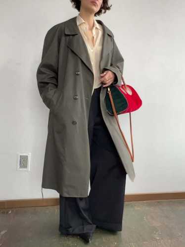 Vintage Trench Coat - Olive