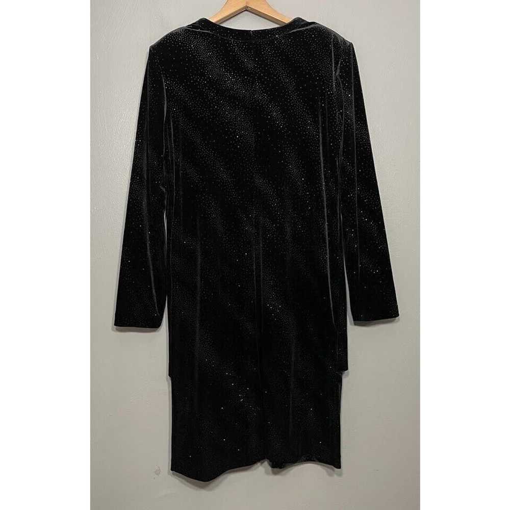 Vintage Molly Malloy Size 12 Black Velvet Metalli… - image 6