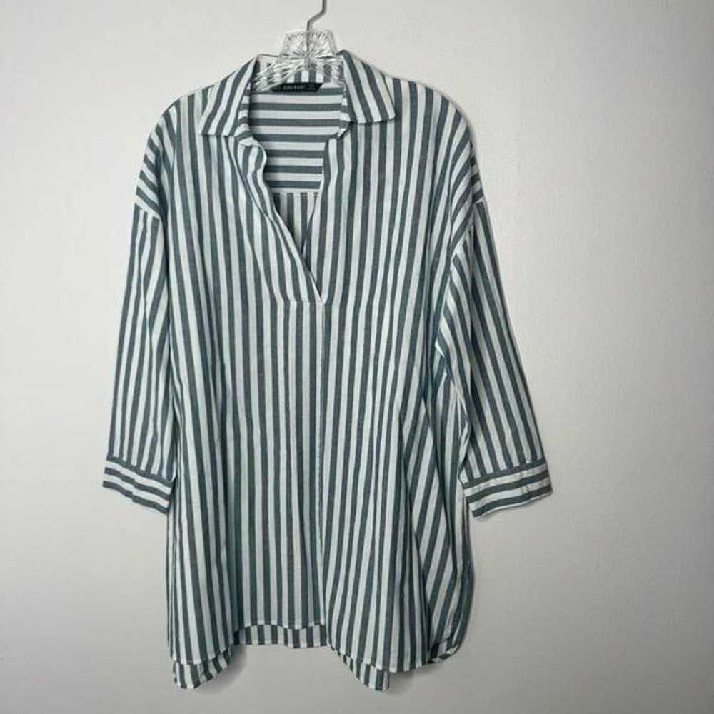 Zara stripped min dress/tunic top size small - image 1