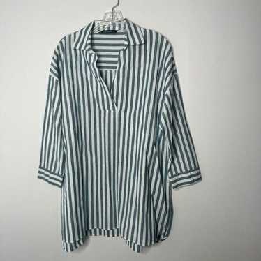 Zara stripped min dress/tunic top size small - image 1