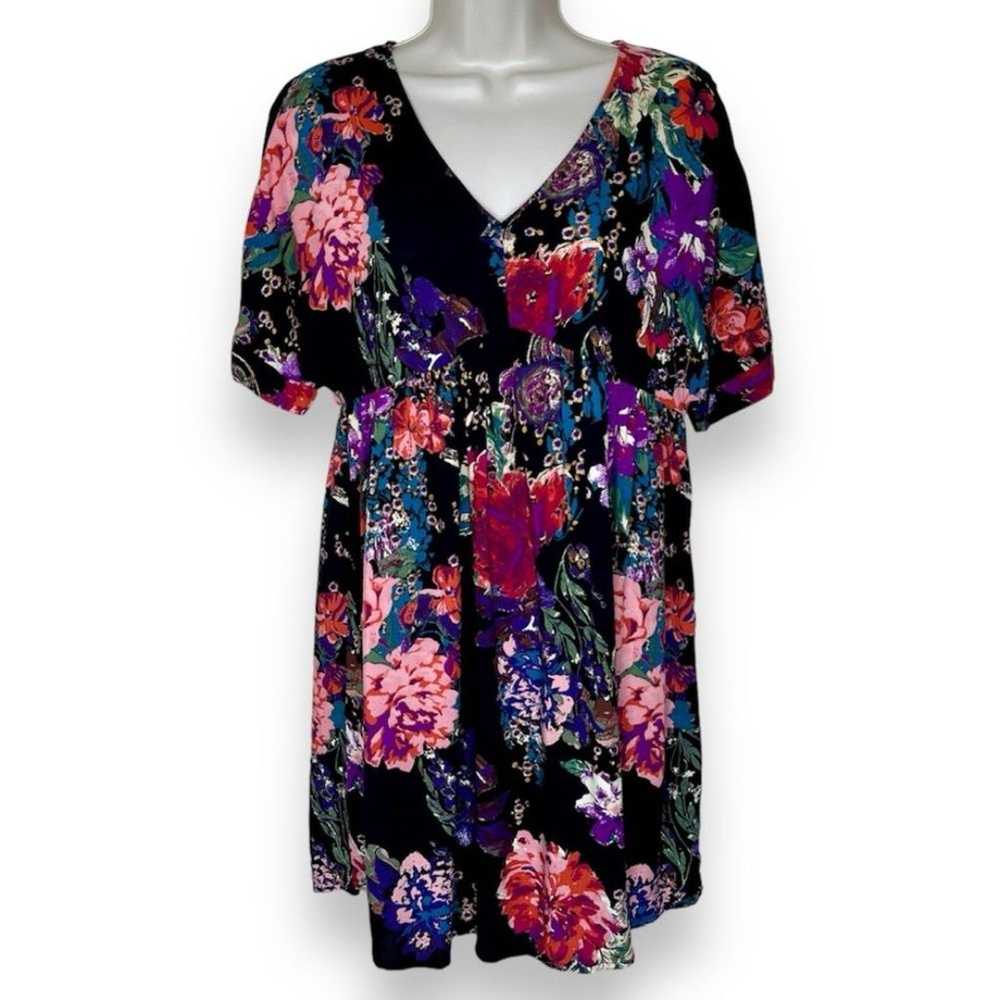 Andree by Unit Savanna Jane Black Floral Babydoll… - image 1