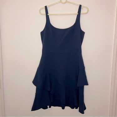 BCBG Maxazria Navy Blue Tiered Mini Dress Size 10