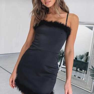 Beginning Boutique Black Annette Mini Dress