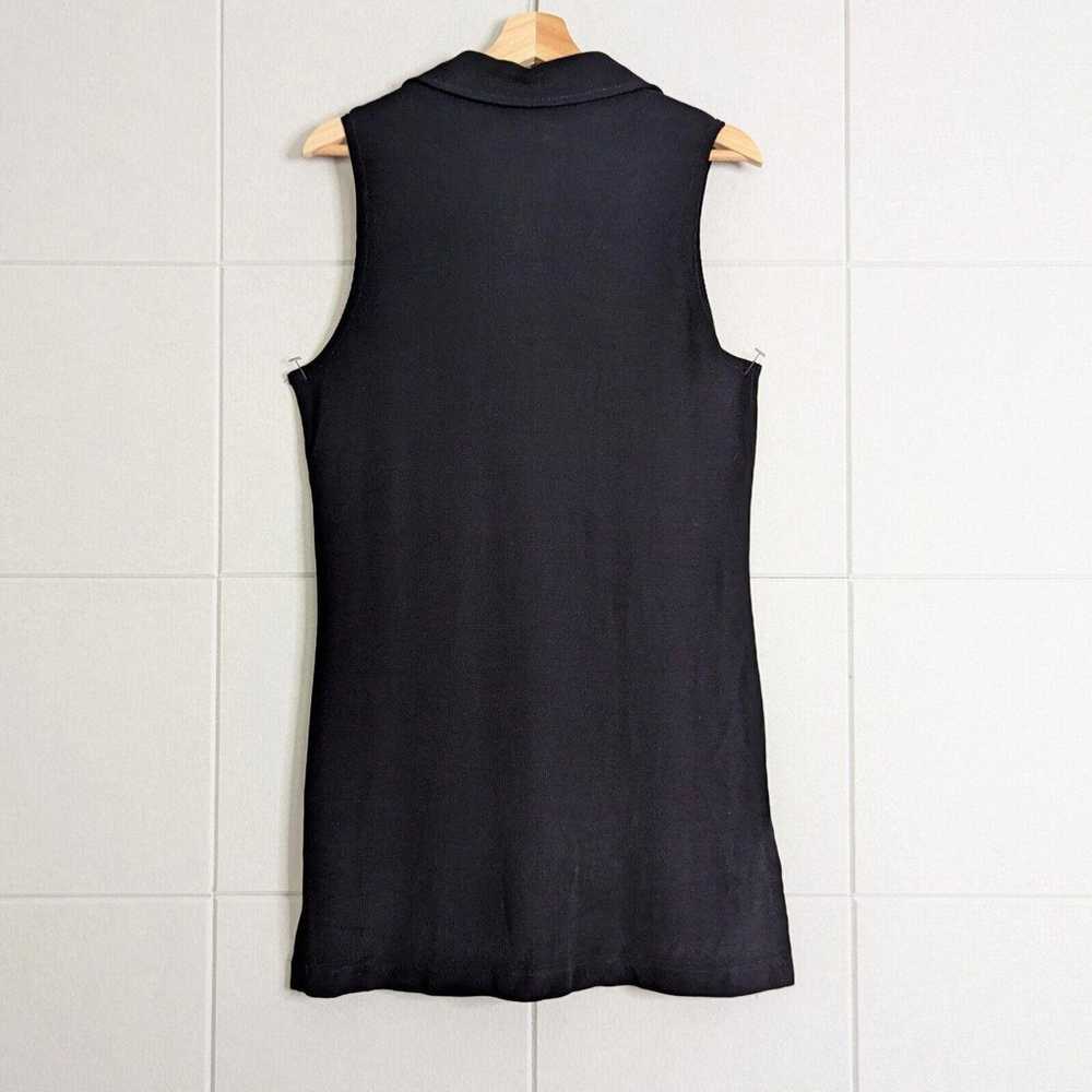 Vintage 90s Sporty Knit Half Zip Sleeveless Mini … - image 5