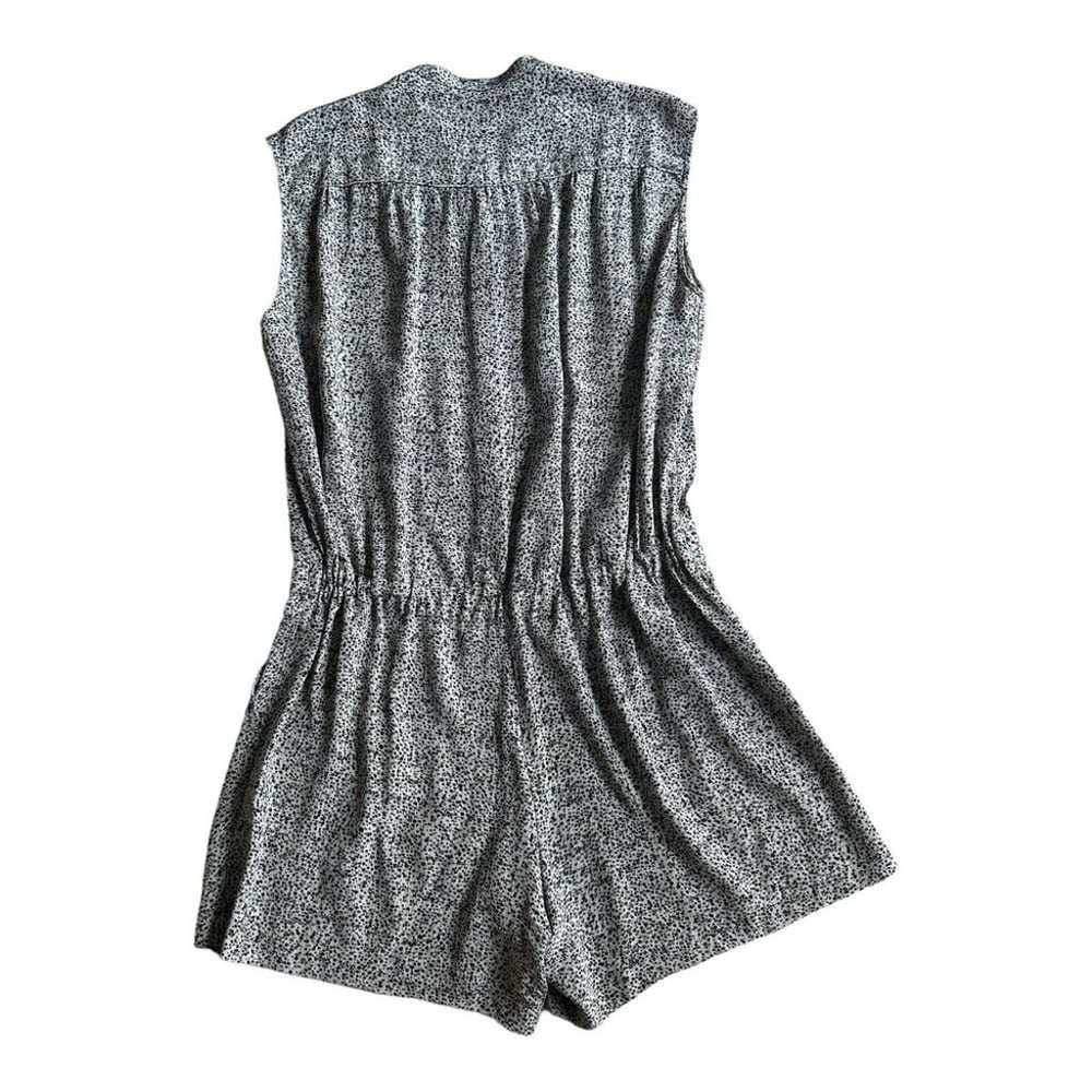 Vince Women Static print grey & black silk Romper… - image 4