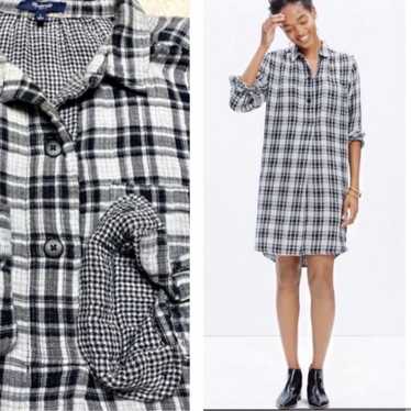 Madewell Latitude Plaid Shirt Dress in Kemp Plaid 