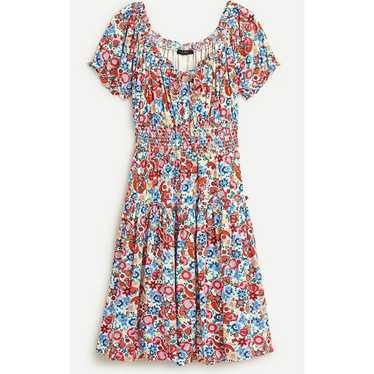 J.Crew Smocked-waist Dress