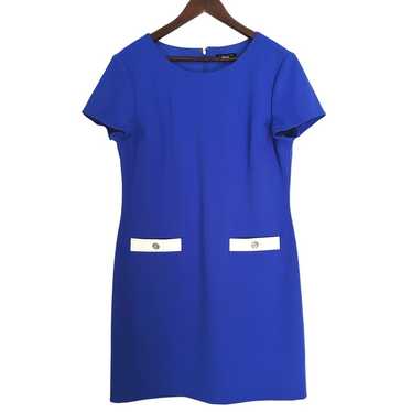 Tommy Hilfiger Short Sleeve Midi Blue Dress 14