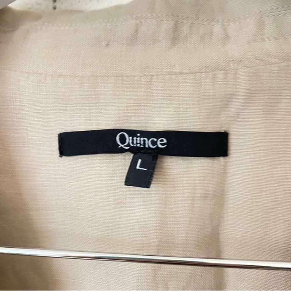 Quince 100% European Linen Button Front Midi Dress - image 8