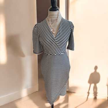 LeShop STRIPED BODYCON DRESS MINI - SIZE LARGE - image 1