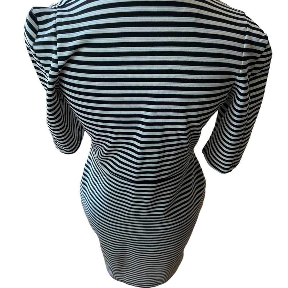 LeShop STRIPED BODYCON DRESS MINI - SIZE LARGE - image 3